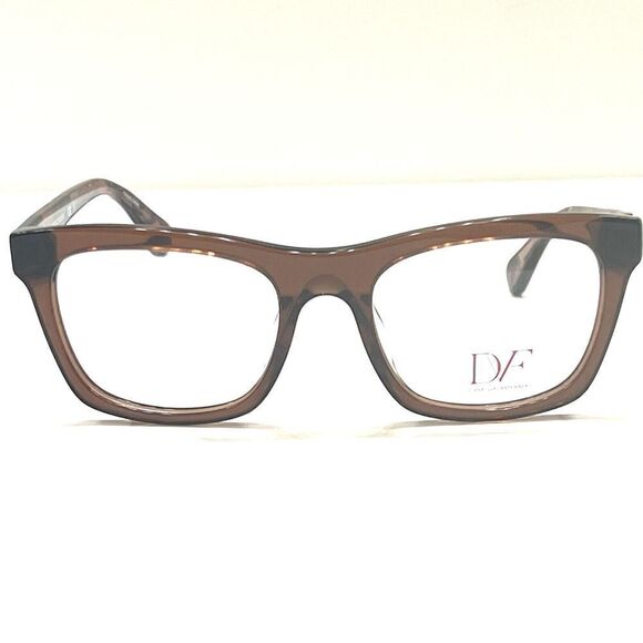 NEW Diane von Furstenberg DVF5083 210 Transparent Brown Eyeglass Frame 52-19-135 - Picture 2 of 7